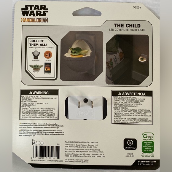 Star Wars The Mandalorian night light NIB - Picture 3 of 5